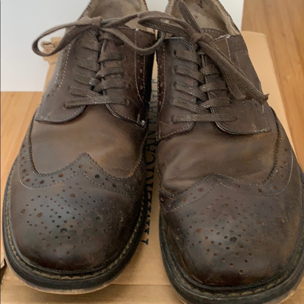 American Eagle leather derbys